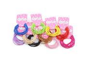 New 50pcs Baby Girl Kids Tiny Hair Accessary Hair Bands Elastic Ties 10 Colors