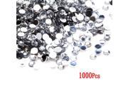 Pack of 1000 Rhinestone Crystal Diamonds 3mm Stones back flat