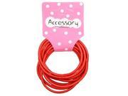 New 100pcs Baby Girl Kids Tiny Hair Accessary Hair Bands Elastic Ties Red