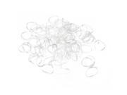 500x hair rubber cord rubber Band transparent white 1mm