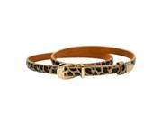 Modern Women s Candy Color Pu Leather Thin Belt Thin Skinny Waistband Leopard