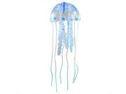 THZY Glowing Artificial Jellyfish Ornament Fish Tank Decoration A blue