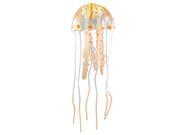THZY Glowing Artificial Jellyfish Ornament Fish Tank Decoration A orange
