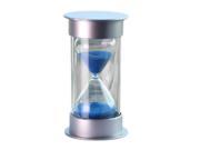 Plastic Crystal Sandglass 15 Minutes Sand Clock Decoration Sandglass Timer blue