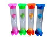 3 Minute Plastic Tooth Shaped Sand Timer 24Pcs
