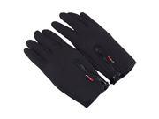 Touch Screen Windproof Warm Gloves Outdoor Cycling Skiing Hiking Unisex Black S