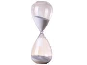 60 Min White Transparent Glass Hourglass Timer Creative Present Hourglass
