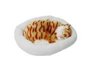 Emulation Sleeping Breathing Cat Toy Pet with Woolen Bed As Shown Garfield