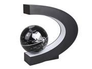 SODIAL Unique Anti Gravity Levitating Terrestrial Globe with Colorful LED lights Silver Black