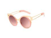 Round butterfly shape CAT eye sunglasses vintage fashion Metal frame glasses Pink