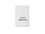 SODIAL 4800mAh Rechargeable Battery For Xbox 360 Controller wireless white