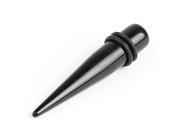 Acrylic panda tapered ear plug extension rod Black