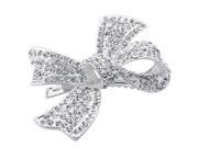 THZY Silver plate rhinestone knot hair clip 54MM gils’s decoration
