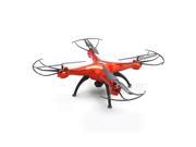 SODIAL Syma X5SC 1 Drone HD 2.0MP Camera 4 Channel 2.4G Remote Control Quadcopter 6 Axis 3D Flip Fly UFO 360 Degree Eversion With 4GB SD Card Red