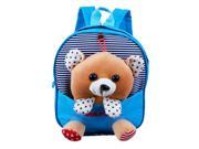 SODIAL Mini School Bags Backpacks Children Children s backpack Cartoon Bear Doll Printing Backpack For 2 6 Year Kids Blue