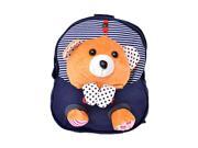SODIAL Mini School Bags Backpacks Children Children s backpack Cartoon Bear Doll Printing Backpack For 2 6 Year Kids Dark blue