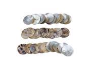 SODIAL 30x30mm pearl button pearl shell