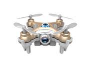 SODIAL Cheerson CX 10W Mini Wifi FPV With 720P Camera 2.4G 4CH 6 Axis LED RC Quadcopter Gold