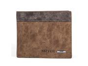 SODIAL yateer Business Men s Leather Wallet ID Bifold Credit Card Holder Purse Clutch Pockets Coffee