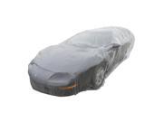SODIAL Disposable Plastic Car Cover Dust Cover Rain Cover Paint Cover for All Cars Small