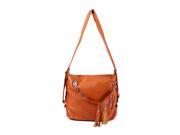 SODIAL Ladies bag shoulder bag Messenger Backpack Shoulder Bag Backpack Satchel Brown