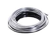 SODIAL 20FT Chrome Moulding Trim Strip Car Door Edge Scratch Guard Protector Cover Silver