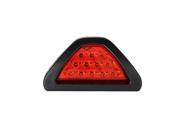 SODIAL F1 style 12 LED Rear Tail Brake Stop Light Third Strobe Red Lens DRL Fog Lamp UK