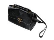 SODIAL Black New Retro Vintage Style Women s Handbag Tote Shoulder Bag
