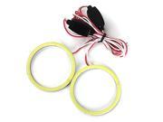 SODIAL 1 Pair 60mm 45 SMD LED lamp angel eyes halo ring ring for BMW red