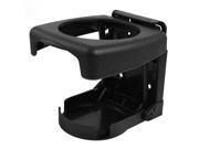 SODIAL Black Plastic Folding Car Truck Drink Cup Can Bottle Holder Stand