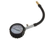 SODIAL INFLATION PRESSURE GAUGE CAR MOTORCYCLE TIRE RUBBER CARAVAN 0 7 BAR BLACK