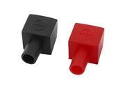 SODIAL Car Battery Terminal Cover Soft Plastic Insulation Boot Sleeve Black Red 3 Pairs