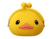 SODIAL Women Girls Wallet Kawaii Cute Cartoon Animal Silicone Jelly Coin Bag Purse Kids Gift Duck