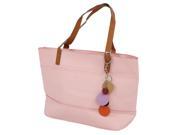 SODIAL Sweet Color Women girls Satchel Handbag Shoulder Tote Bag Lady Bag Shopper pink