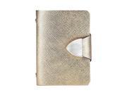 SODIAL Synthetic Leather Business Case Wallet ID Credit Card Holder Purse For 26 Cards Golden