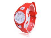 SODIAL iTaiTek Children Boys Girls Swimming Sports Digital Wrist Watch IT 628 Waterproof Red White