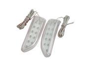 SODIAL 2 Pcs 13 LED Rear View Mirror Light Turn Signal Lamp Yellow for Auto