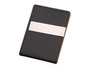 SODIAL Mens Thin Leather Slim Magic Credit Card ID Holder Handbag Money Clip Wallet HOT Coffee