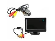 SODIAL Metal Reversing Parking Camera Sensor 170° 4.3 LCD Monitor Car Rear View kit