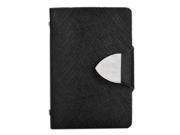 SODIAL Synthetic Leather Business Case Wallet ID Credit Card Holder Purse For 26 Cards black