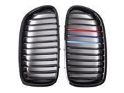 SODIAL Grille front grille M Sports Grill gloss black for BMW F10 F11 F18 5 Series Car