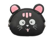 THZY Women Girls Wallet Kawaii Cute Cartoon Animal Silicone Jelly Coin Bag Purse Kids Gift Black cat