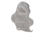 SODIAL Fashion Women Girl Long Synthetic Hair Curly Wavy Wig Cosplay Party Full Wig Grey