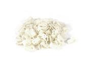 SODIAL 100 Pcs White Plastic Clip Clamp Fastener for 10mm Cable Wire Hose