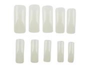 SODIAL 500 x French Nail Tips Artificial Nails Nature