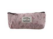 SODIAL Floral Fabric Pen pencil case cosmetic bag makeup students Stocking Filler Gift pink
