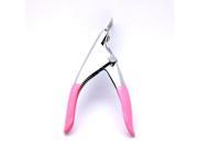 SODIAL Nail clippers for nails and false acrylic nails easy to use pink.