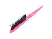 SODIAL Pro Salon Hairdressing Teasing Back Hair Combing Brush Slim Line Styling Comb Pink