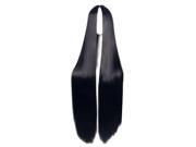 SODIAL New Popular High Quality Black Heat Resistant Ramp Long Straight Cosplay Wig