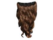 THZY 70cm longer Hair Extensions with high temperature wire thickened clip Light Brown